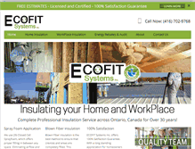 Tablet Screenshot of ecofitfoam.com